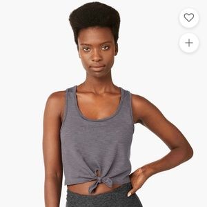 Beyond Yoga Heather Rib Favorite Lounge Cropped Tank S